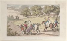The Vicar's Family on their Road to Church, from "The Vicar of Wakefield", May 1, 1817., May 1, 1817 Creator: Thomas Rowlandson