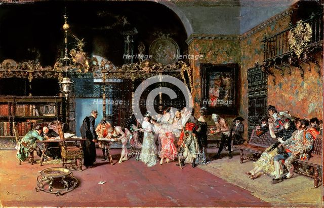  'The Vicarage', 1870, oil by Marià Fortuny.