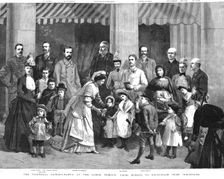 The Viceregal garden-party at the Lodge, Phoenix Park, Dublin 1886. Creator: Unknown