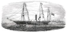The "Viceroy", at Anchor in the Roads at Galway Bay, 1850. Creator: Unknown