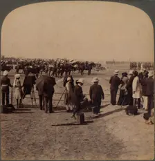 The Viceroy Lord Curzon and Lord Kitchener at the Great Durbar Review, Delhi, India 1903