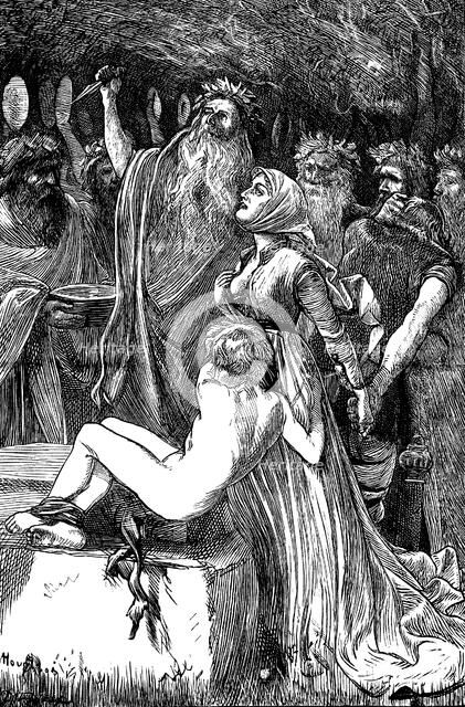 The Victim, 1868. Artist: Arthur Boyd Houghton