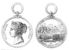 The Victoria Nyanza Medal for natives who aided Captains Speke and Grant, 1869. Creator: Unknown