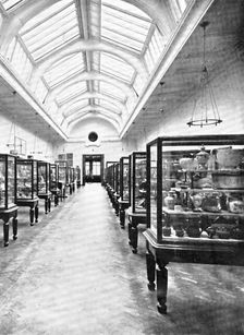 ...The Victoria and Albert Museum: in the ceramic section..., 1909. Creator: Clarke & Hyde