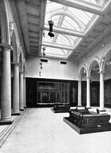 ...The Victoria and Albert Museum: the east central (Tapestry) court..., 1909. Creator: Clarke & Hyde