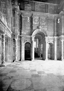 ...The Victoria and Albert Museum: the east side of the Vestibule..., 1909. Creator: Clarke & Hyde