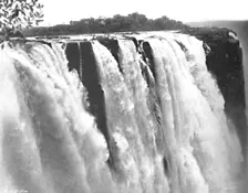 The Victoria Falls 1910. Artist: FW Sykes