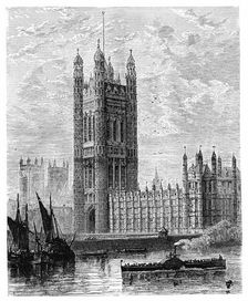 The Victoria Tower and the Houses of Parliament, London, 1900