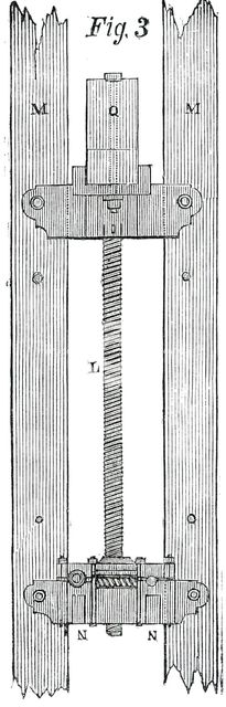 The Victoria Tower - Elevation of the Hoisting-Screw, 1850. Creator: Unknown.