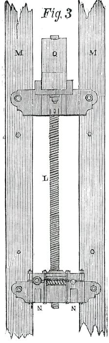 The Victoria Tower - Elevation of the Hoisting-Screw, 1850. Creator: Unknown