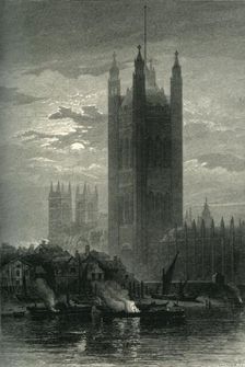 The Victoria Tower, from Lambeth c1870