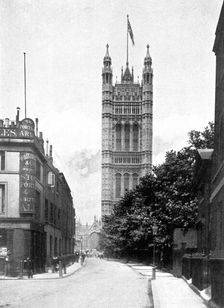 The Victoria Tower, Palace of Westminster, London, c1905