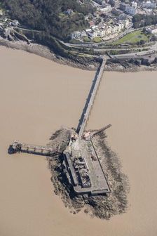 The Victorian Birnbeck Pier, Weston Super Mare, Somerset, 2018. Creator: Historic England Staff Photographer