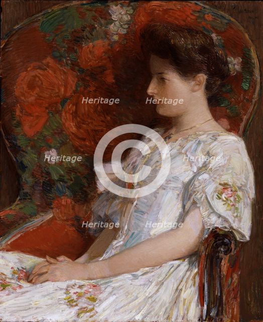 The Victorian Chair, 1906. Creator: Frederick Childe Hassam.