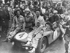 The victorious Ferrari of Froilan Gonzalez and Maurice Trintignant, Le Mans 24 hours, France, 1954