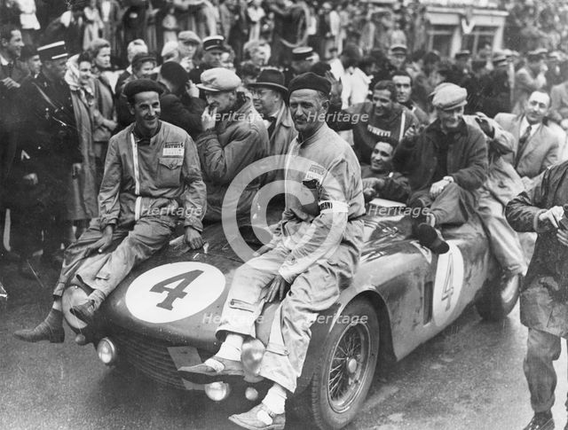 The victorious Ferrari of Froilan Gonzalez and Maurice Trintignant, Le Mans 24 hours, France, 1954. Artist: Unknown