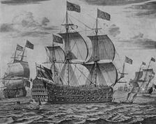 The Victory c1700. Artist: Isaac Sailmaker