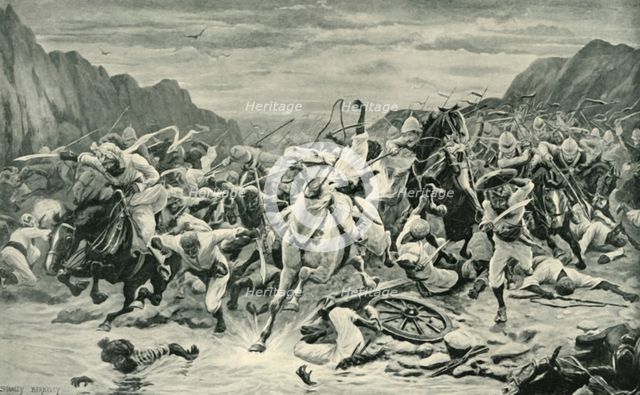 'The Victory of Kandahar (Cavalry Pursuit to the Arghandab River)', (1901).  Creator: Unknown.