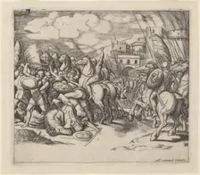 The Victory of Scipio over Syphax. Creator: Master of the Die