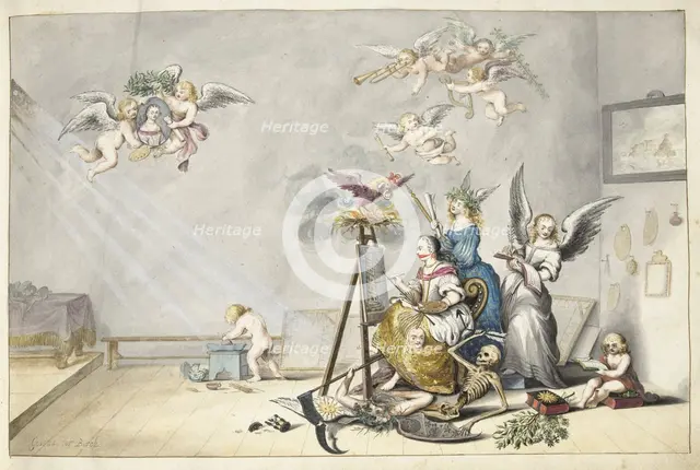 The Victory of Painting over Death, 1660. Creator: Gesina ter Borch.