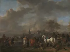 The Victory of the Peasants, c.1665. Creator: Philip Wouverman