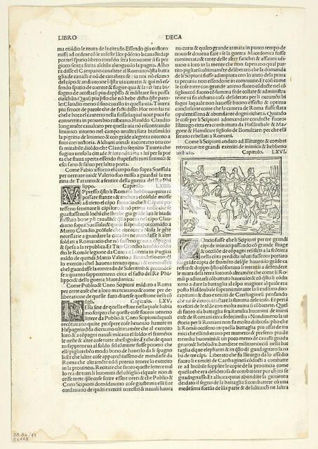 The Victory of the Scipios at Illiturgo from Historiae romanae decades (Roman History)..., 1929. Creator: Monogrammist F.