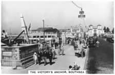 The Victory's anchor, Southsea, 1937