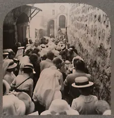 The Via Dolorosa from the Tower of Antonio to the Church of the Holy Sepulchure c1900