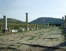 The Via Sacra (Sacred Way) from Pergamon to Asclepeium, Turkey, 1999. Creator: Unknown