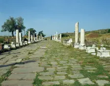The Via Sacra (Sacred Way) from Pergamon to Asclepeium, Turkey, 1999. Creator: Unknown