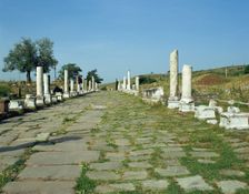 The Via Sacra (Sacred Way) from Pergamon to Asclepeium, Turkey, 1999. Creator: Unknown