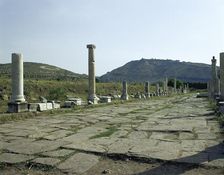 The Via Sacra (Sacred Way) from Pergamon to Asclepeium, Turkey, 1999. Creator: Unknown