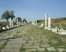 The Via Sacra (Sacred Way) from Pergamon to Asclepeium, Turkey, 1999. Creator: Unknown