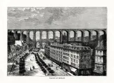 The Viaduct at Morlaix, France, 1879