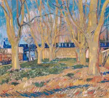 The viaduct in Arles. The blue train, 1888. Artist: Gogh, Vincent, van (1853-1890)