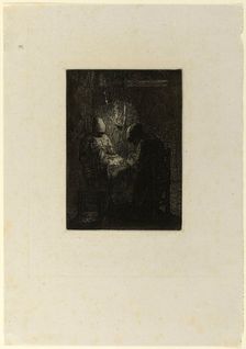 The Vigil, 1856. Creator: Jean Francois Millet