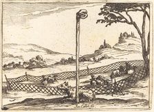The Vigilant Eye, 1628. Creator: Jacques Callot