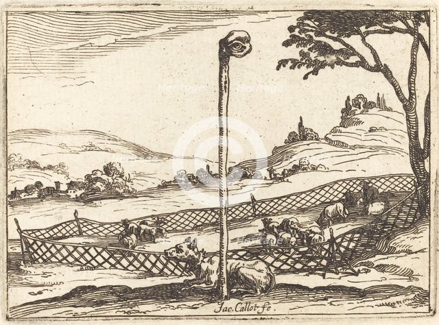 The Vigilant Eye, 1628. Creator: Jacques Callot.