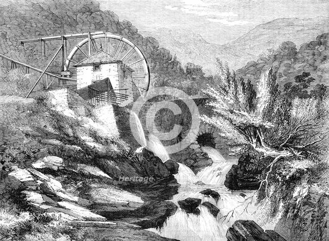 The Vigra Gold Mines, North Wales: the Crushing Mill, 1862. Creator: Unknown.