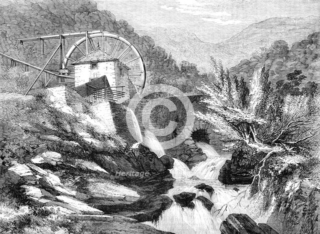 The Vigra Gold Mines, North Wales: the Crushing Mill, 1862. Creator: Unknown.