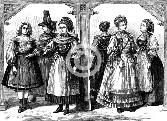 The Vienna Exhibition: at the Carinthian Bier-Halle; at the Swiss Conditorei, 1873. Creator: Unknown.