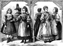 The Vienna Exhibition: at the Carinthian Bier-Halle; at the Swiss Conditorei, 1873. Creator: Unknown