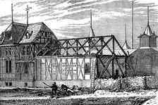 The Vienna Exhibition: Alsace-Lorraine buildings after the fire, 1873. Creator: Unknown