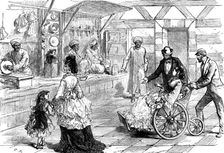 The Vienna Exhibition: workmen at the Egyptian Pavilion, 1873. Creator: Unknown