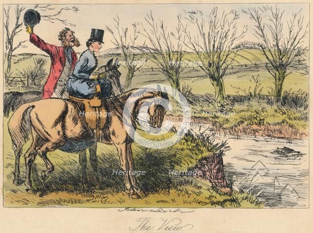 'The View', 1865. Artists: John Leech, Hablot Knight Browne.