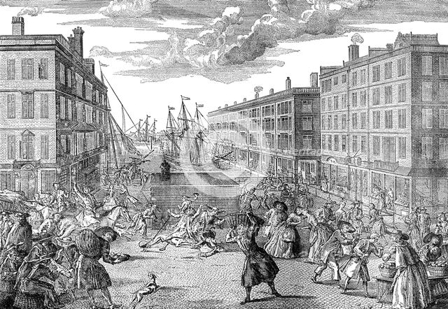 'The View and Humours of Billingsgate',1736. Artist: Unknown
