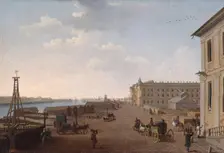 The View of the Embankment of Vasilyevsky Island near the Academy of Arts, 1799. Creator: Benjamin Patersson