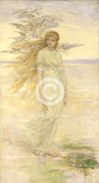 The Viking's Daughter, 1887. Creator: Frederick Stuart Church.