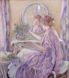 The Violet Kimono, ca. 1910. Creator: Robert Reid