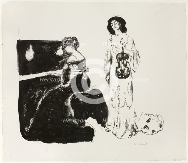 The Violin Concert, 1903. Creator: Edvard Munch.